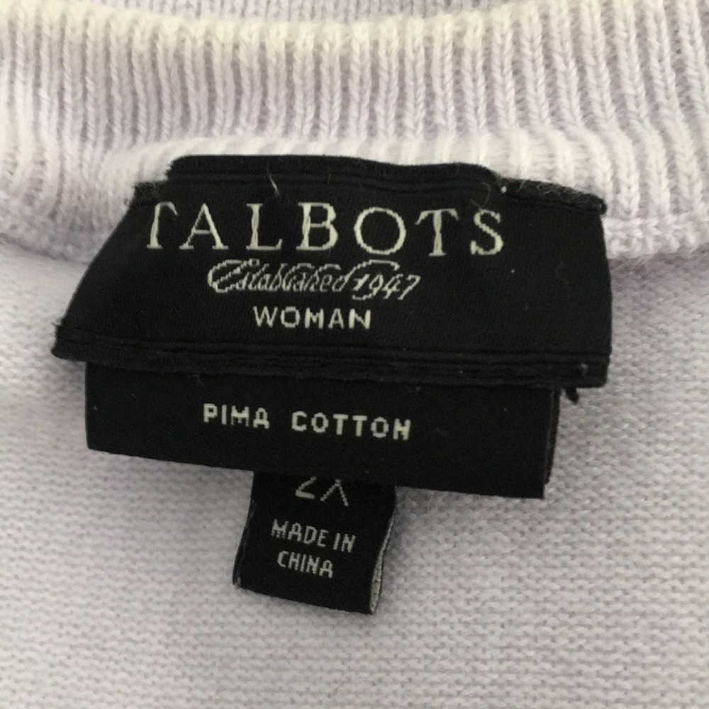 Talbots SweaterTwin Set, Light Lavender - Picture 2 of 3